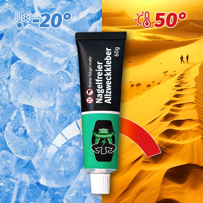 Universeller, starker, nagelfreier Kleber, wasserfest und kein Bohren erforderlich