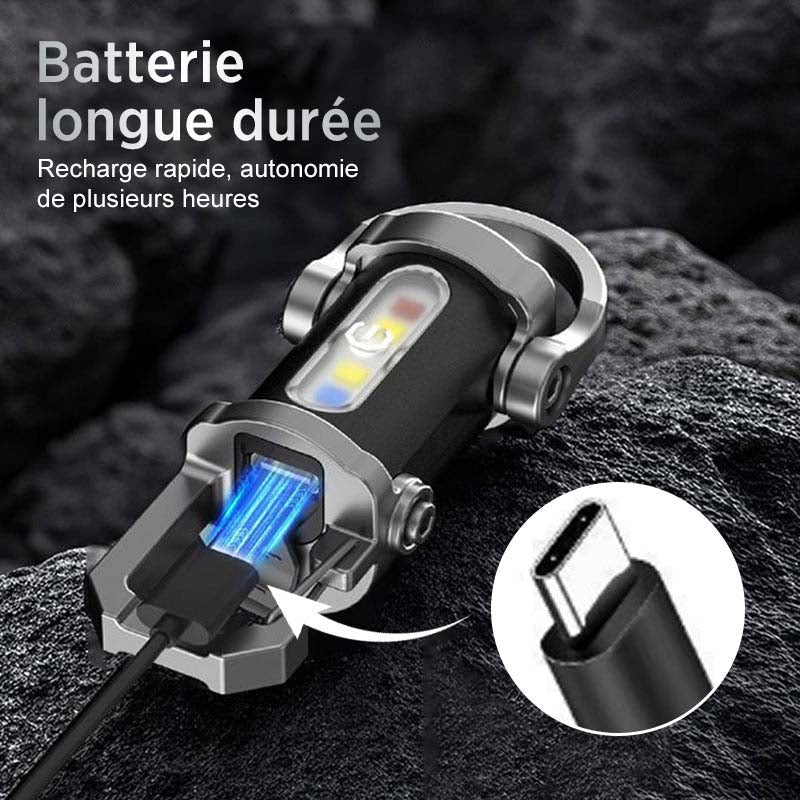 📢📢 Flash Sale: Nur noch 3 Stunden! ⏰⏰——Wiederaufladbare, helle Taschenlampe für Schlüsselanhänger