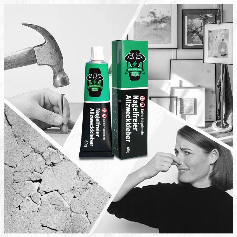 Universeller, starker, nagelfreier Kleber, wasserfest und kein Bohren erforderlich