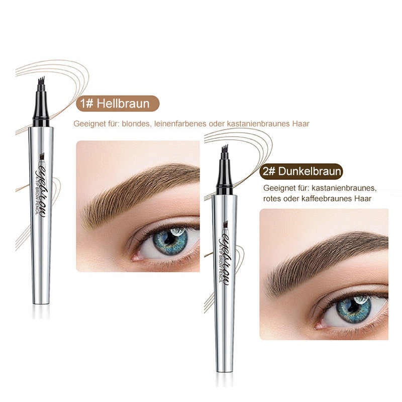 💜Heißer Verkauf-50% Rabatt💜3D-Wasserfester Microblading Augenbrauenstift mit 4-zackiger Spitze