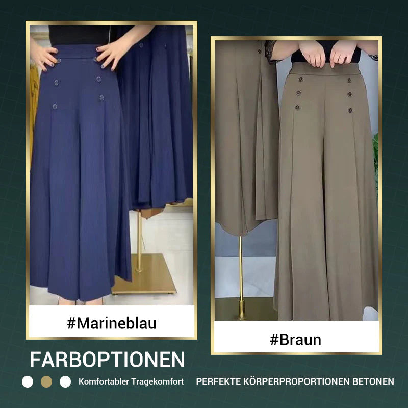 👖 50% RABATT JETZT ! 🔥 Falten-Weitbeinhosen – Schmeichelhafte Silhouette, Bequemer Tragekomfort & Vielseitiger Stil 💃