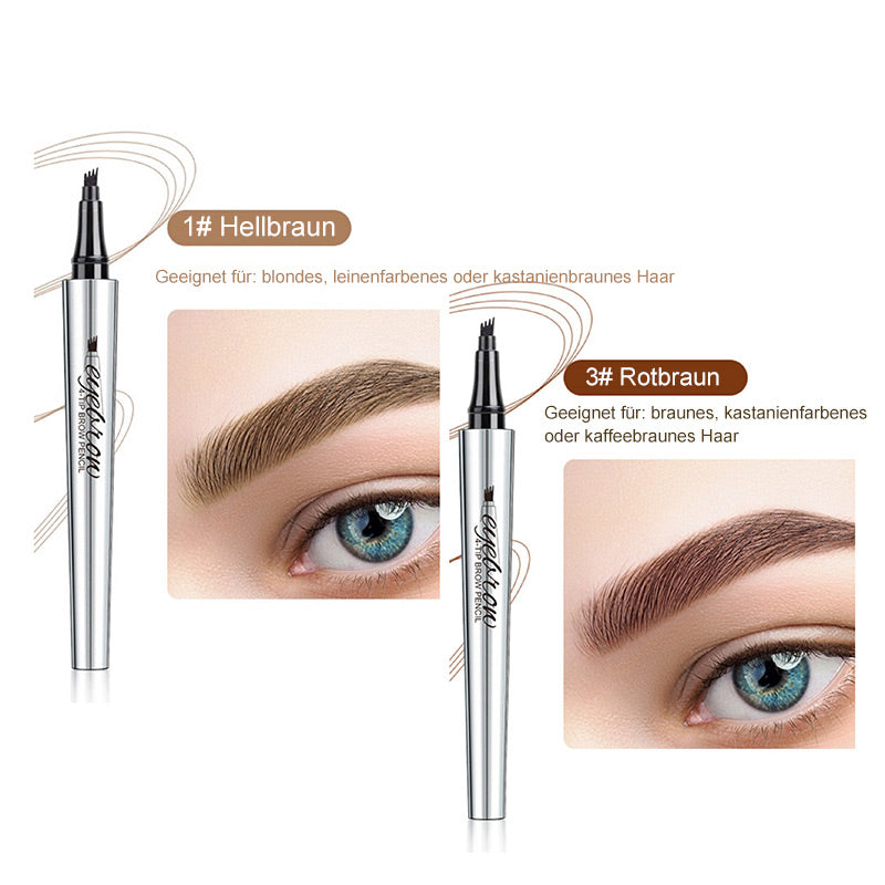 💜Heißer Verkauf-50% Rabatt💜3D-Wasserfester Microblading Augenbrauenstift mit 4-zackiger Spitze