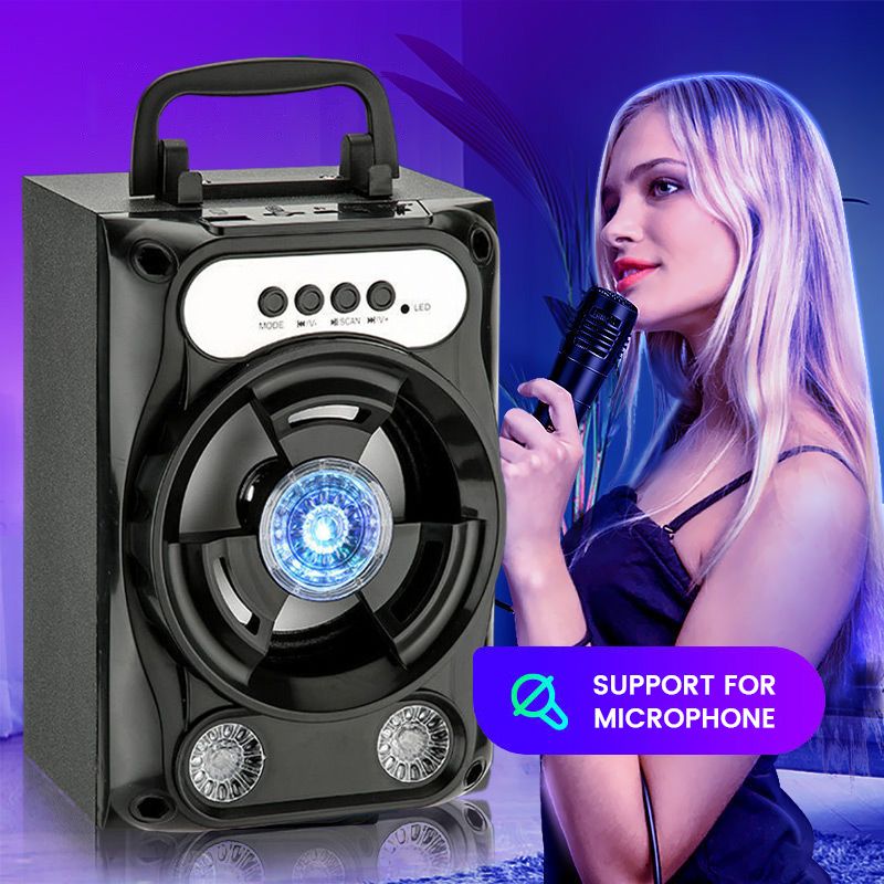 Pousbo® [Schockierende Klangqualität] Tragbarer Bluetooth-Lautsprecher