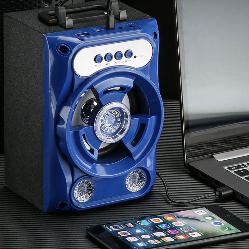 Pousbo® [Schockierende Klangqualität] Tragbarer Bluetooth-Lautsprecher