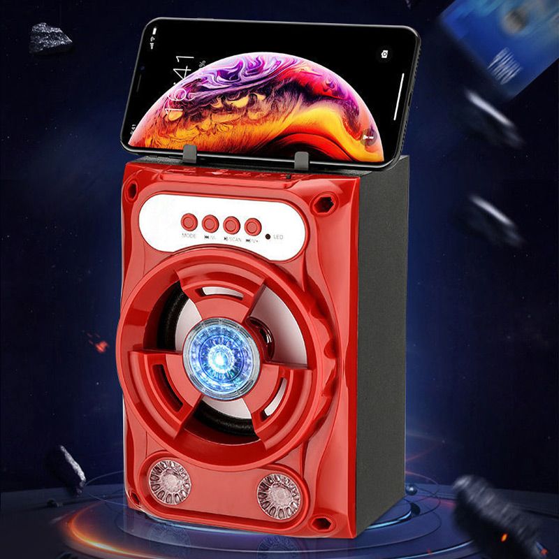 Pousbo® [Schockierende Klangqualität] Tragbarer Bluetooth-Lautsprecher