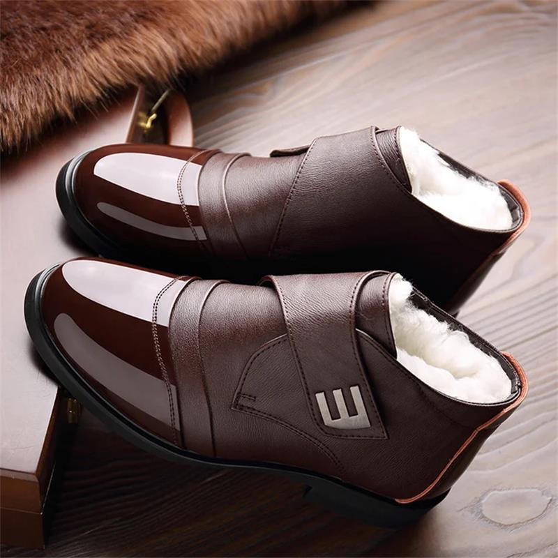 🔥Warme Herren Kunstfell gefütterte Ankle Snow Business Stiefel
