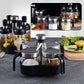 Gewürz-Organizer-Set aus Glas mit drehbarem Ständer