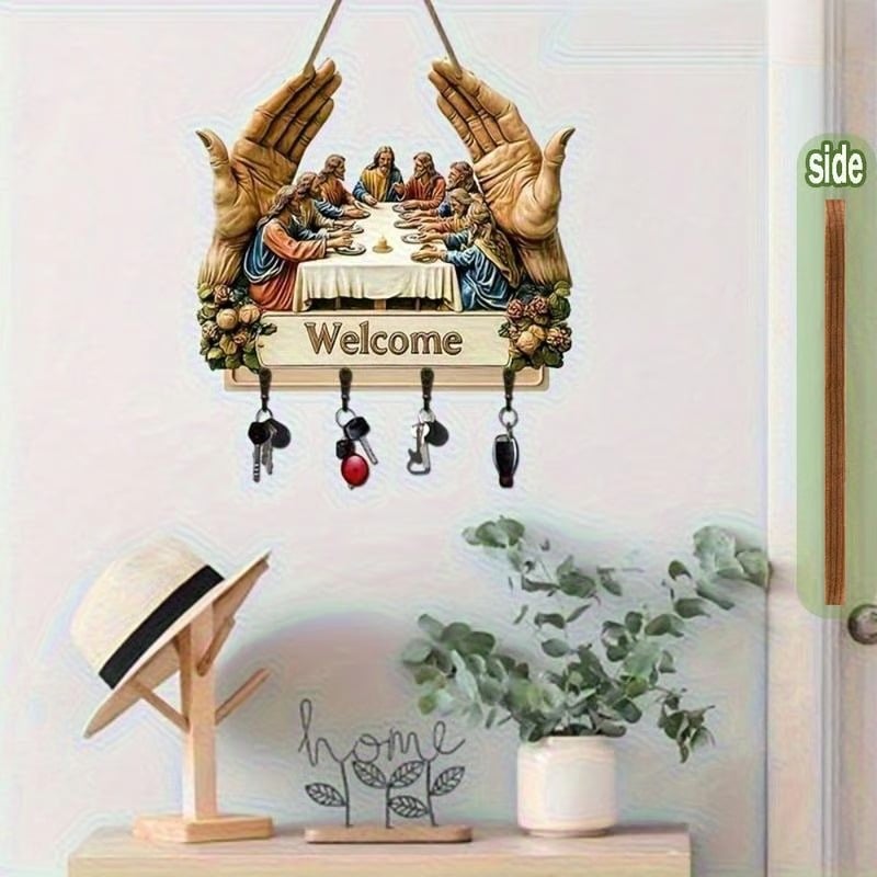 ✝️ Jesus & Jünger Wandkunst Schlüsselhalter