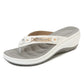 🎁2025 Neues Design der offenen Form✨🩴Weich gepolsterte Damen-Flip-Flop-Sandalen