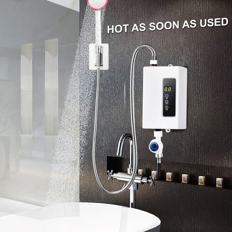🚿 50 % RABATT & KOSTENLOSER VERSAND! ✨ Tankloser Warmwasserbereiter – digitale Temperaturregelung mit kompaktem Design für sofortige Warmwasserversorgung ⚡🌡️
