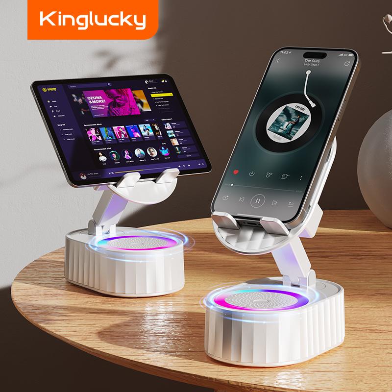 5-in-1 Handyhalterung mit kabellosem induktivem Audio-Bluetooth-Lautsprecher