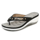 🎁2025 Neues Design der offenen Form✨🩴Weich gepolsterte Damen-Flip-Flop-Sandalen