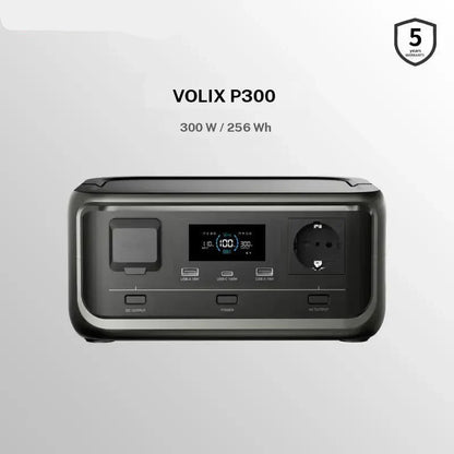 Tragbare Powerstation, 256Wh LiFePO4 Akku, 300W (Max 600W) Solargenerator, <20 ms USV, 100W USB C Ausgang, 3000 Ladezyklen Für Camping Draußen Reisen Notfälle Spieler Festival
