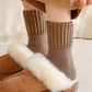 Nyzfexk Damen-Socken, halbhohe, solide, weiche, bequeme, warme Socken für Herbst und Winter