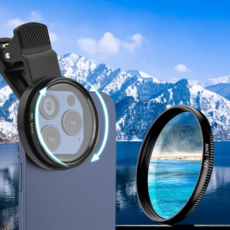 🔥Heißer Verkauf - 49% Rabatt📸Tragbares Polarisationskameraobjektiv für Smartphones (Passend für alle Modelle)