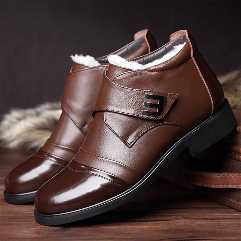 🔥Warme Herren Kunstfell gefütterte Ankle Snow Business Stiefel