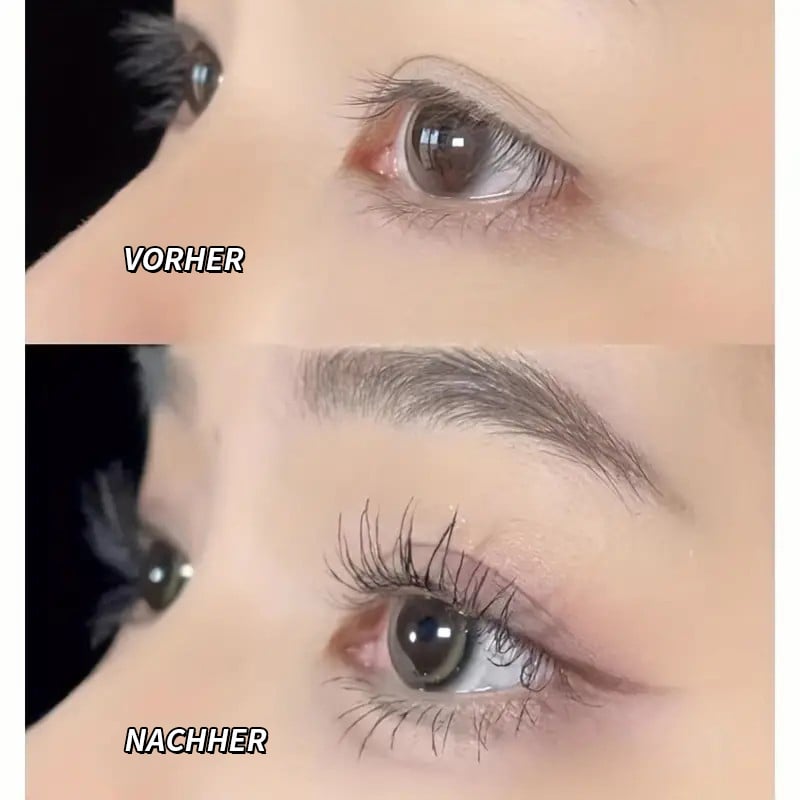 💜LETZTER TAG – KAUF 1, ERHALTE 1 GRATIS💜 Schlanke, wellenförmige kleine Stahlrohr-Wasserfest-Natur-Mascara