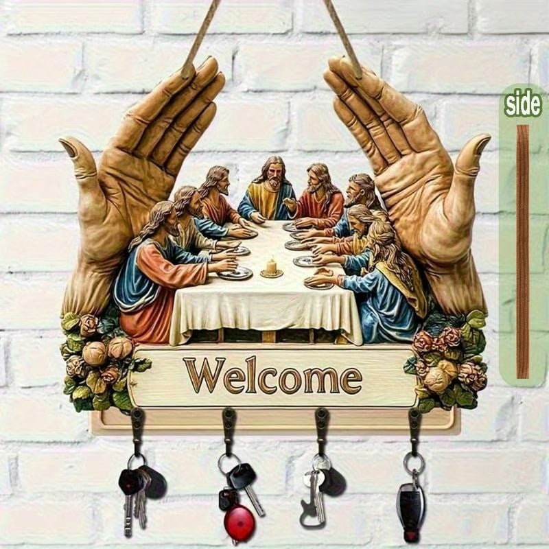 ✝️ Jesus & Jünger Wandkunst Schlüsselhalter