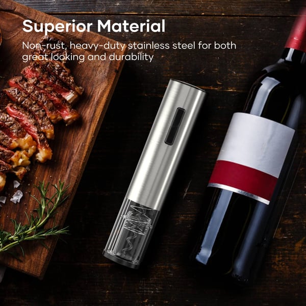 🍾 50% RABATT! 🍷 Satz Elektrischer Flaschenöffner – Kabellos, Automatische Drehung & Ergonomisches Design für Einfaches Öffnen ⚡