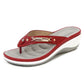 🎁2025 Neues Design der offenen Form✨🩴Weich gepolsterte Damen-Flip-Flop-Sandalen