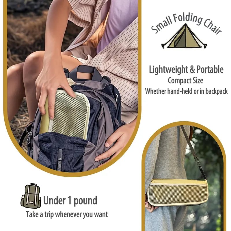 Ultraleichter Klapphocker – trägt bis zu 120 kg