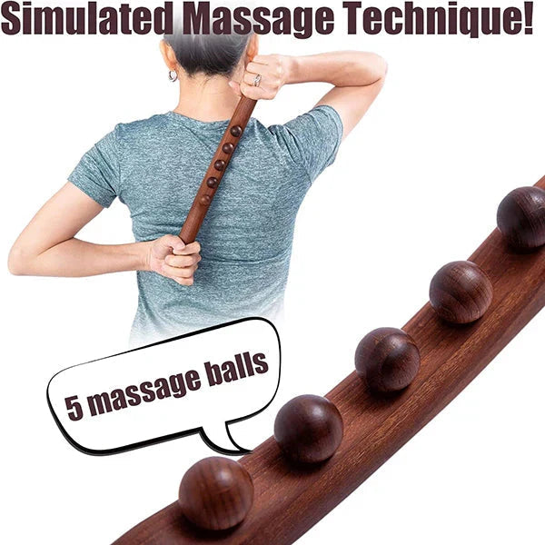 💥Lymphmassagestab aus Holz