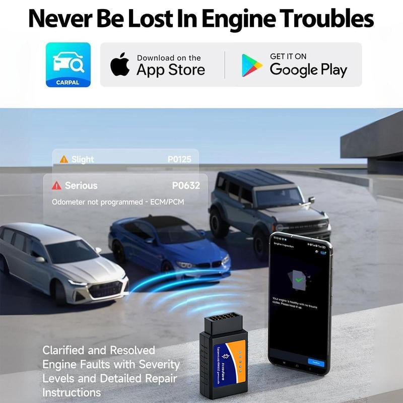 🔧 50% RABATT! 📱 CarPal OBD2-Scanner – Bluetooth-Kompatibel, Sofortige Diagnose & Anzeige auf dem Handy 🚗