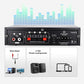 Audioverstärker 2-Kanal 600W Mini HIFI Digital Bluetooth Verstärker mit FM-Radio