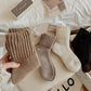 Nyzfexk Damen-Socken, halbhohe, solide, weiche, bequeme, warme Socken für Herbst und Winter