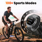 Herren-Military-Smartwatch mit 1000 mAh Akku, 1,91 Zoll AMOLED-Display, LED-Taschenlampe/5 ATM wasserdichte Fitnessuhr mit Telefonfunktion, 110+ Sportmodi / Herzfrequenz / Schlafmonitor / SpO2, iOS/Android