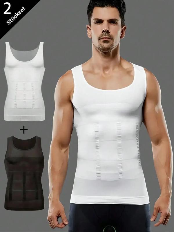 Kompressionsshirt für Herren, Slim Fit, figurformendes Unterhemd