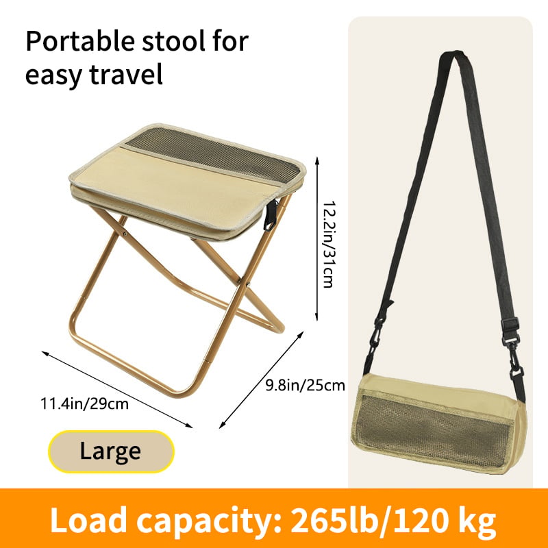 Ultraleichter Klapphocker – trägt bis zu 120 kg