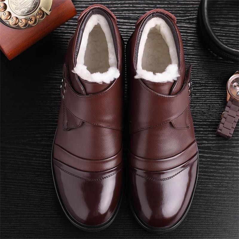 🔥Warme Herren Kunstfell gefütterte Ankle Snow Business Stiefel