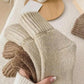 Nyzfexk Damen-Socken, halbhohe, solide, weiche, bequeme, warme Socken für Herbst und Winter