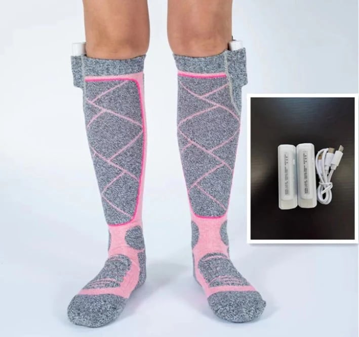 🎁Neujahrs-Sonderangebot: 50% Rabatt💥💥 Waschbare, wiederaufladbare Heizsocken für Damen und Herren
