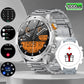 Herren Smartwatch im Militärstil mit 1100‑mAh‑Akku, 1,7‑Zoll‑AMOLED‑Display, LED‑Taschenlampe, IP68 wasserdicht, Fitnessuhr mit Telefonfunktion, über 110 Sportmodi, Herzfrequenz /Schlafüberwachung, kompatibel mit iOS und Android