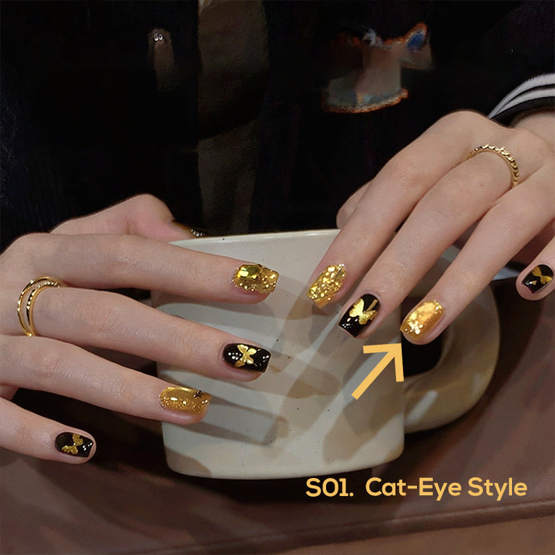 Magnetischer Gel-Nagellack „Cat Eye“