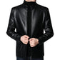 ⏳Zeitlich begrenzt 50 % Rabatt🍂Herrenjacke aus Leder mit warmem Plüschfutter