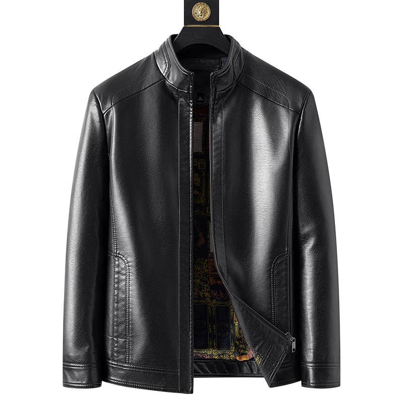 ⏳Zeitlich begrenzt 50 % Rabatt🍂Herrenjacke aus Leder mit warmem Plüschfutter