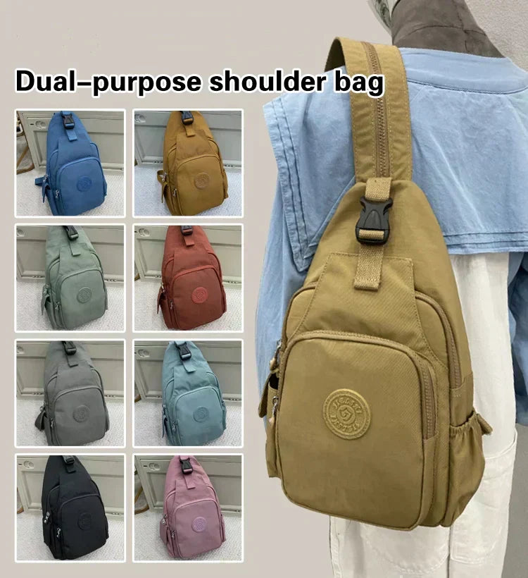 Lässige Umhängetasche für Damen mit mehreren Taschen