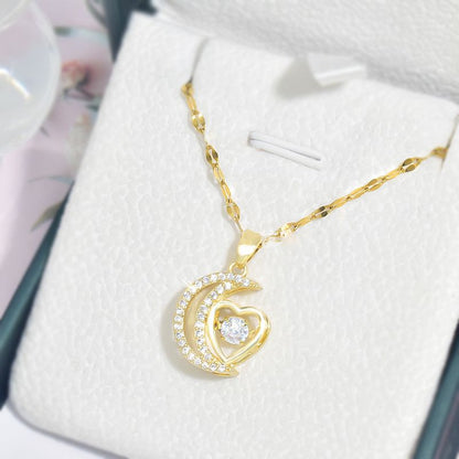 Ketting Met Elegante en delicate Halve Maan Voor Vrouwen