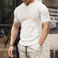 🔥 KAUF 2, BEKOMM 1 KOSTENLOS! 🏋️‍♂️👕 Männer V-Ausschnitt Kurzarm Muscle-Fitness-Shirt Perfekt sitzend, atemaktiv, zeigt deinen sportlichen Stil!