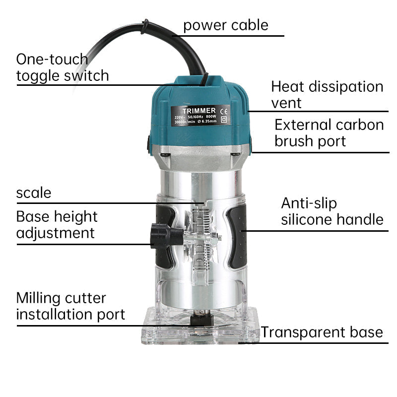 🔥40% Rabatt! 🔥Vollständiges Elektro-Trimmerset für präzise Holzarbeiten