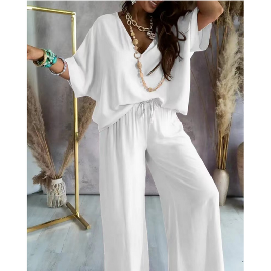 ✨2025Neue Produkte💕Women's Casual Lose Solide Farbe Anzug
