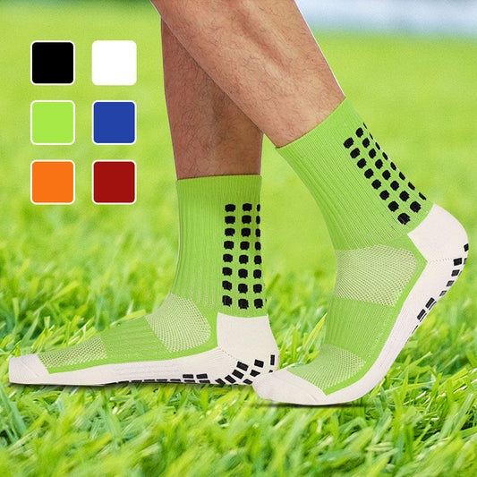 Rutschfeste, atmungsaktive Fußball-Socken + Schienbeinschoner-Set