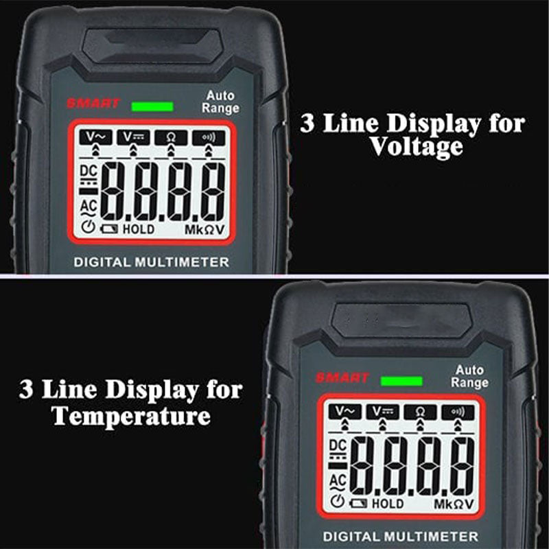 🔧⚡️ Smartes Anti-Burn-Multimeter! 4000 Zähler, automatische Messbereichswahl, handtellergroßes Null-Fehler-Messgerät ✨