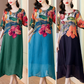 🎀Neuheiten 2025🥻Elegantes, fließendes Damenkleid mit Blumenmuster in Übergröße