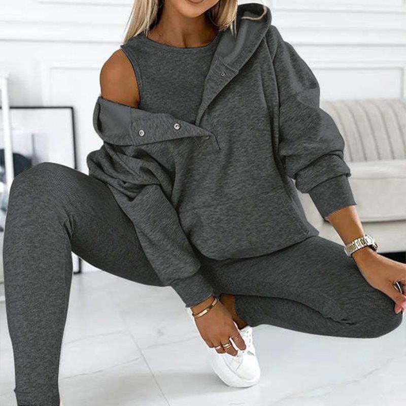 ⏳Begrenzte Zeit 50% Rabatt⏰Lässiger und bequemer Sweatshirt-Anzug mit Kapuze