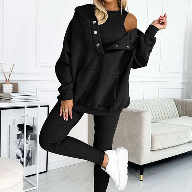 ⏳Begrenzte Zeit 50% Rabatt⏰Lässiger und bequemer Sweatshirt-Anzug mit Kapuze