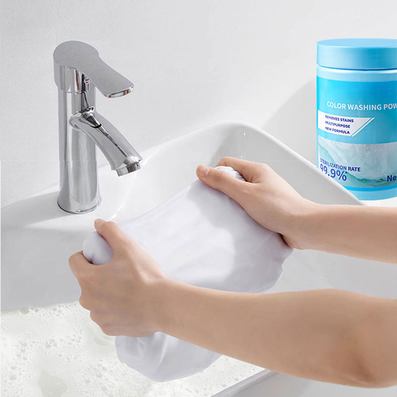 🔥🎁50 % Rabatt!!🥳 💞 50K+ VERKAUFT! ⚡Reinigungspulver mit Aktivsauerstoff zur Aufhellung von Kleidung 🧺💨